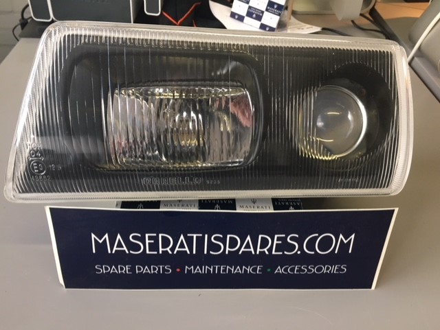 Head light Maserati Ghibli ABS, black, left, polycarbonate glass